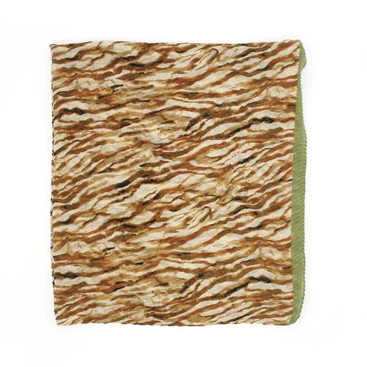 Brown Printed Scarf S028