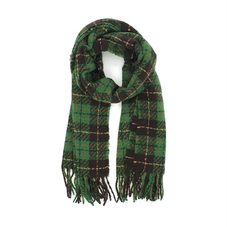 Elegancki szalik z poliestru w stylu vintage