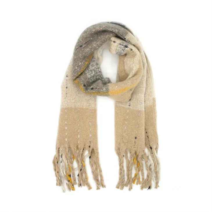 Szalik poliestrowy w stylu vintage